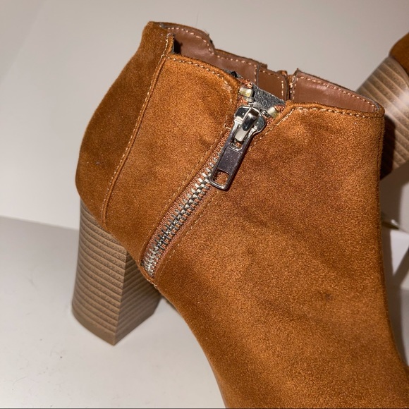 Mark and Maddux Open Toe Zip Up Ankle Boots - Picture 8 of 12